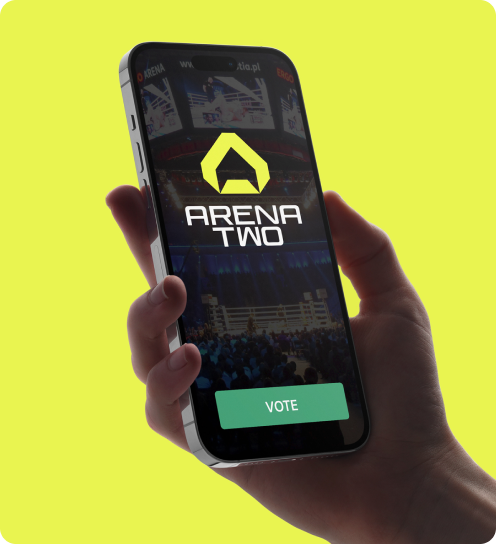 Phone showing voting options